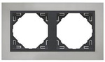 EFAPEL METALLO RAMKA 2-KROTNA CHROM GRAFIT 90920 RS