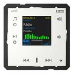 Radio por internet LARA-R/GE hielo, diseño LOGUS90, EFAPEL, ELKOEP, iNELS