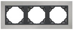 EFAPEL METALLO MARCO 3-elementos Cromo/Gris 90930 TRS
