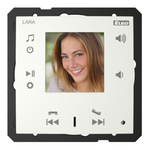 Wideodomofon intercom LARA-IC/GE lodowy, design LOGUS90, EFAPEL, ELKOEP, iNELS, TGE, GE, AQUARELLA