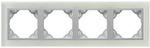 EFAPEL CRYSTAL MARCO 4-elementos Virdio/Aluminio 90940 TCA
