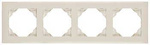 90940 TMF - EFAPEL - BASE - Marco básico de plástico, 4-elementos / Marfil