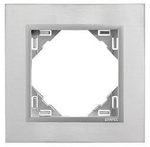 EFAPEL METALLO MARCO 1-elemento Inox/Aluminio 90910 TIA