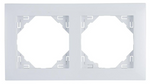 90920 KBR - EFAPEL - BASE - Marco básico de plástico, 2-elementos / Blanco