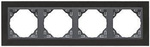 EFAPEL METALLO RAMKA 4-KROTNA NIKIEL GRAFIT 90940QS