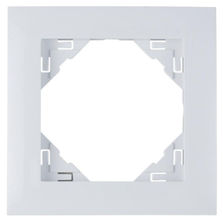 90910 KBR - EFAPEL - BASE - Marco básico de plástico, 1-elemento / Blanco