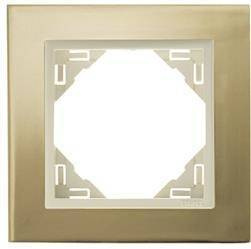 EFAPEL METALLO MARCO 1-elemento Oro/Perla 90910 TOP