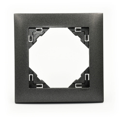 EFAPEL AQUARELLA Marco metalizado 1-elemento Gris 90910 TIS