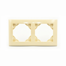 90920 TMF - EFAPEL - BASE - Marco básico de plástico, 2-elementos / Marfil