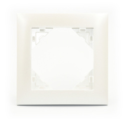 EFAPEL AQUARELLA Marco metalizado 1-elemento Hielo 90910 TGE