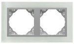 EFAPEL CRYSTAL MARCO 2-elementos Virdio/ALUMINIO 90920 TCA