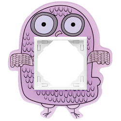 Efapel kids ramka 1-krotna fioletowa sowa 90910 fs