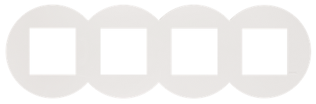 EFAPEL QUADRO45 RAMKA 4-KROTNA BIAŁY 45941 KBR