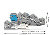 Wago złączka instalacyjna 3 - piętrowa  z otworem montażowym  NT/L/PE 4,00 mm² szary 2005-7641 1szt