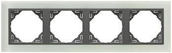 EFAPEL CRYSTAL MARCO 4-elementos Virdio/Gris 90940 TCS