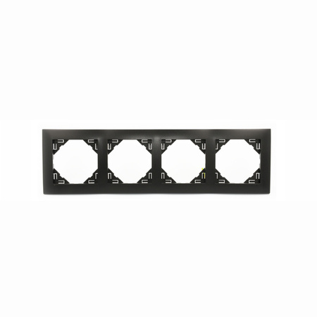 EFAPEL AQUARELLA Marco metalizado 4-elementos Gris 90940 TIS