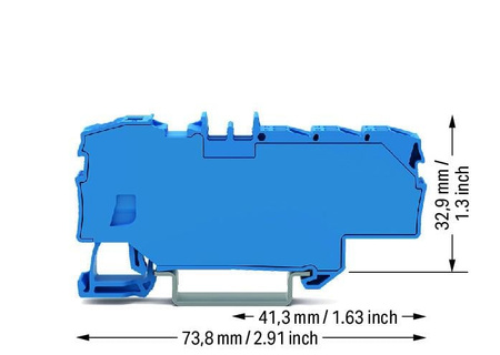 Wago złączka rozgałęźna 1x6 /6x1,5 mm na szynę DIN 2006-8034 1szt