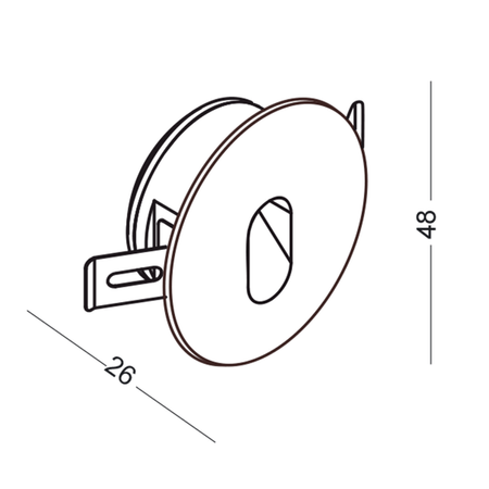 Elkim lampa schodowa LESEL 002 100201508