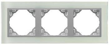 EFAPEL CRYSTAL MARCO 3-elementos Virdio/Aluminio 90930 TCA