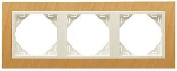 EFAPEL MARCO DE ARBORE 3-elementos Haya/Perla 90930 TFP