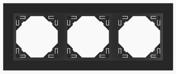 EFAPEL CRYSTAL MARCO 1-elemento Negro/Negro 90910 TEP