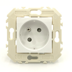 EFAPEL QUADRO45 GNIAZDO POJEDYNCZE Z UZIEMIENIEM 45112 KWBR