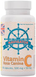 NAVIGATOR Witamina C 500mg 50mg Dzika róża 90 kapsułek