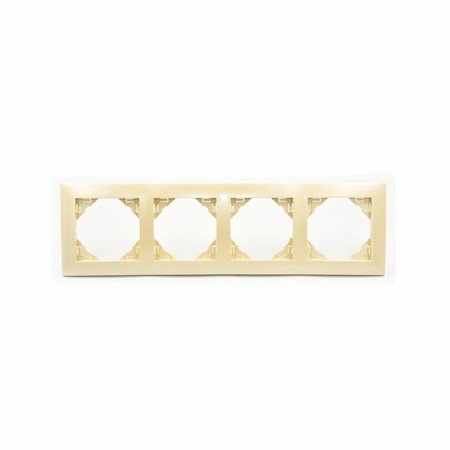 EFAPEL AQUARELLA Marco metalizado 4-elementos Perla 90940 TPE