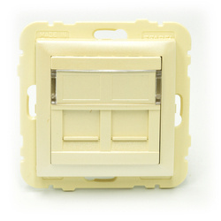 Efapel Logus90 element centralny do gniazda telefonicznego/komputerowego perła 90442 spe