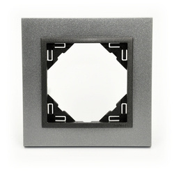 Efapel animato ramka 1k aluminium grafit 90910 tas