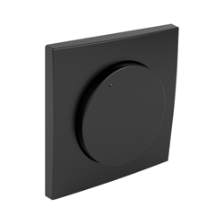 Efapel Aquarella pokrętło z elementem centralnym do ściemniacza czarny 90721 TPM