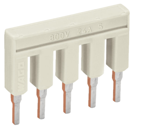 Wago mostek 5 - torowym z izolacją jasnoszary 2002-405 1szt