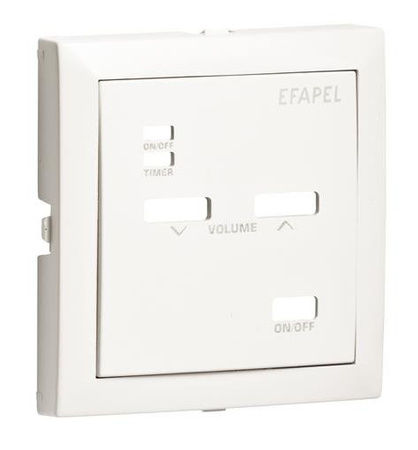 Efapel Base element centralny do sterownika dźwięku mono biały 90700 TBR