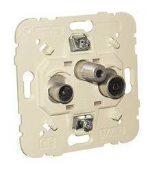 Efapel Logus90 gniazdo antenowe satelitarne przelotowe 21565