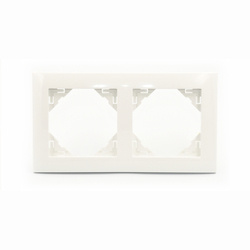90920 TBR - EFAPEL - BASE - Marco básico de plástico, 2-elementos / Blanco