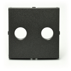 Efapel Aquarella element centralny do gniazda głośnikowego czarny 90713 TPM