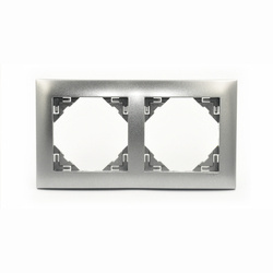 Efapel Aquarella ramka 2-krotna aluminium 90920 tal