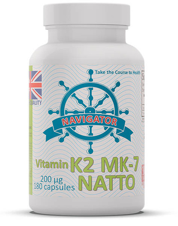 NAVIGATOR Witamin K2 MK-7 NATTO 200 μg 180 kaps.