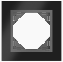 EFAPEL METALLO MARCO 1-elemento Niquel/Gris 90910 TQS