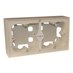 Efapel puszka natynkowa podwójna kość słoniowa 10994  amf