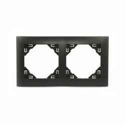 Efapel Aquarella ramka 2-krotna czarny 90920 TPM