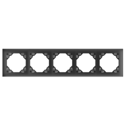 EFAPEL AQUARELLA Marco metalizado 5-elementos Perla 90950 TPE