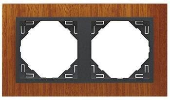 EFAPEL MARCO DE ARBORE 2-elementos Caoba/Gris 90920 TMS