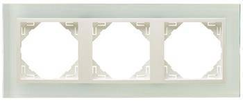 EFAPEL CRYSTAL MARCO 3-elementos Virdio/Hielo 90930 TCG