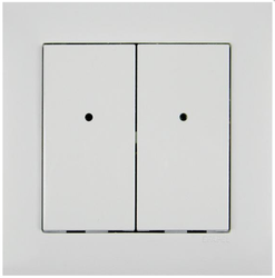 iNELS RF Control – 4-kanałowy bezprzewodowy łącznik, komplet biały z serii BASE - RFWB-40/G