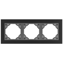 Efapel animato ramka 3-krotna czarny 90930 tps