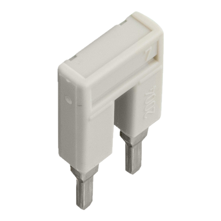 Wago mostek 2 - torowym z izolacją  jasnoszary 2004-402 1szt