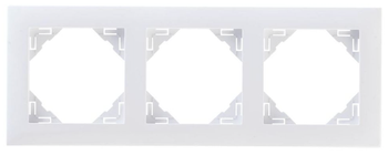 90930 TBR - EFAPEL - BASE - Marco básico de plástico, 3-elementos / Blanco
