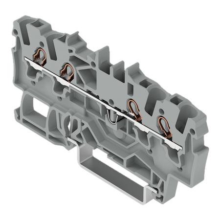 Wago złączka 4-przewodowa przelotowa na szynę DIN 1,5mm2  2001-1401 1szt