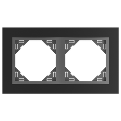 Efapel animato ramka 2-krotna czarny 90920 tps